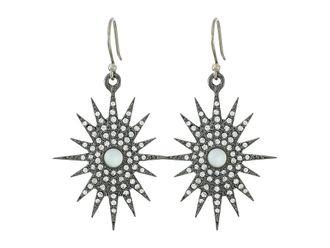 Lucky Brand Starburst Drop Womens Earrings Earring Silver, Silver Tone