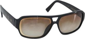 Louis Vuitton Pre-owned Plastic Zonnebril - Dames - Vintage Accessoires - Zwart - ONE Size - Vintage