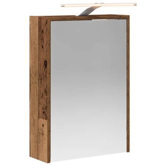 vidaXL Armario Con Espejo De Ba&ntilde;o Madera Vieja 43 X 16 X 62.5 Cm Vidaxl