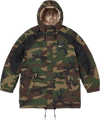 SUPREME FW26 x Nike Faux Fur Reversible Parka Woodland Camo SUP-FW26-055-WMO