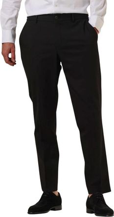Selected Slim-Liam Flex Zwarte Pantalon - Heren - Nette broeken - Zwart - M - Polyester - Broeken