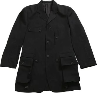 Yohji Yamamoto wool gabardine - Zwart