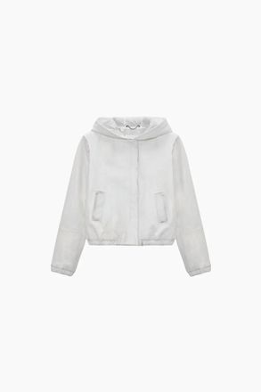 Dorothee Schumacher Womens Sleek Statement Jacket In White Caramel