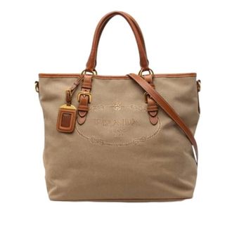 Prada Pre-owned Tote Bags, female, Beige, Size: ONE SIZE Pre-owned Vintage Tote Bag