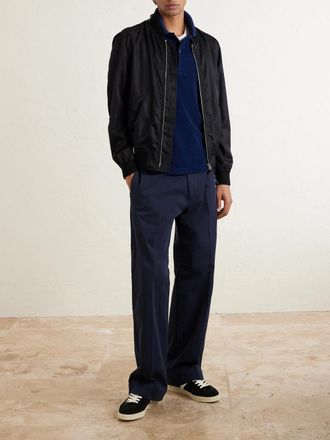 Tom Ford Slim-Fit Cotton-Blend Terry Polo Shirt