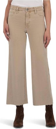Kut from the Kloth Meg Wide Leg Jeans In Biscuit Wash