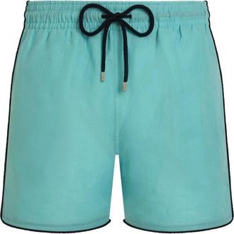Vilebrequin Linnen Zwemshorts Effen - Heren - Strandmode - Blauw - XL - Linnen - Badmode