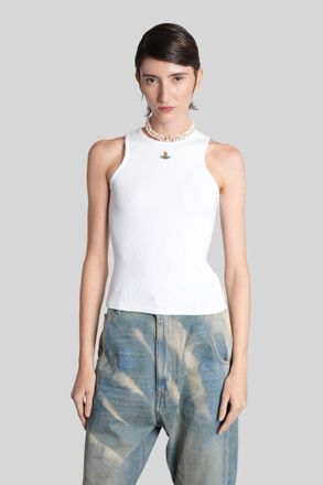 Vivienne Westwood Tank Top In White Cotton