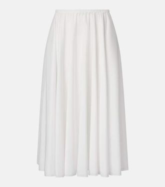 Norma Kamali High-rise midi skirt