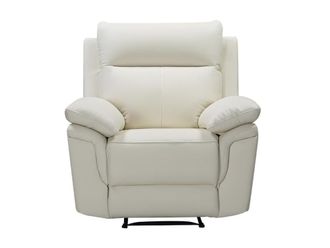 VENTE-UNIQUE.COM Sill&oacute;n relax piel marfil