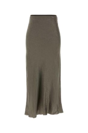 Maison Margiela Grey Satin Skirt