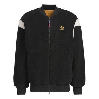 adidas Originals X Feifei Ruan Reversible Sherpa Bomber Asia Sizing Black Yellow IX4215