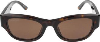 Balenciaga Stijlvolle Havana Bruine Zonnebril - Dames - Zonnebrillen - Bruin - 55 MM - Accessoires