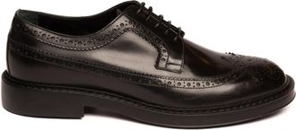 Jerold Wilton Diver Laced Shoe - Heren - Veterschoenen - Zwart - 40 EU - Leer - Schoenen