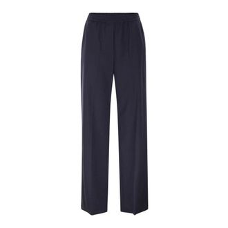 Max Mara Mallo Broek - Dames - Broeken - Blauw - Maat: XS Wol