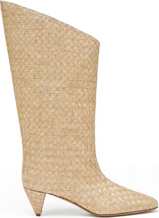 MVP Wardrobe Piazza DI Spagna Laarzen - Dames - Laarzen met Hak - Beige - 36 EU - Schoenen