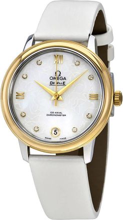 Omega De Ville Prestige Mother of Pearl Butterfly Dial Ladies Watch 424.22.33.20.55.002