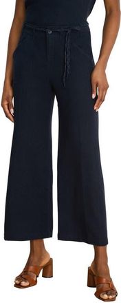 Nic+Zoe Eliot Linen Blend Ankle Wide Leg Pants in Dark Indigo at Nordstrom, Size 12P