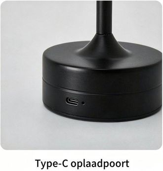 OEM Lampada Da Tavolo Senza Fili, Ricaricabile, 3 Colori Dimmerabili, Illuminazione Touch, 28 Cm, Illuminazione Ambientale, Batteria Da 1200 Mah, Luce Not