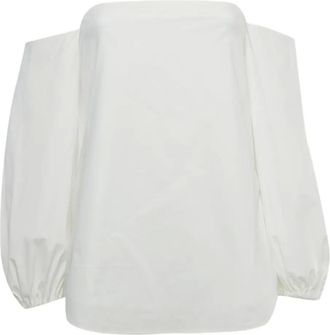 Theory Blusa Laureema con spalle scoperte - Bianco