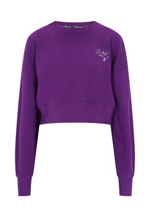 Dreimaster Dreimaster Sweatshirt Dames donkerpaars