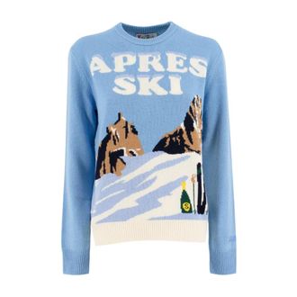 MC2 Saint Barth Round-neck Knitwear, female, Multicolor, L, Winter Festive Knitwear Rocks Apres Jumper