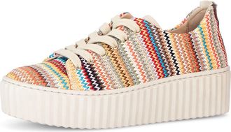 Gabor Woven Platform Sneaker in Beige Multicolor at Nordstrom, Size 6.5Us