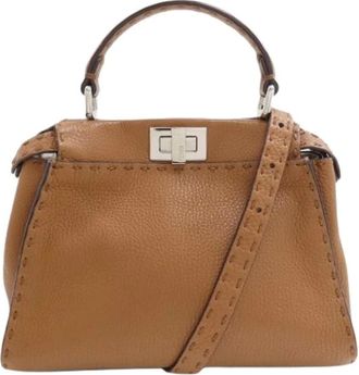 Fendi Borsa Peekaboo Pre-owned - - Pre-owned - Donna - Marrone - ONE SIZE