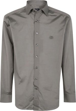 Etro Formal Shirts - Heren - Zakelijke Overhemden - Groen - XL - Overhemden