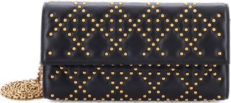 Dior Clutch Lady Dior Croisiere in pelle di agnello con motivo Cannage e borchie - Nero