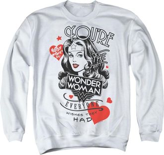 Gildan Justice League Core Everyone Wishes Adult Crewneck Sweatshirt