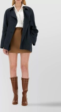 Fay waist belted double-breasted trench coat