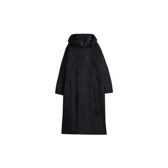 Yohji Yamamoto Heren, Mantels, Zwart, Maat: M