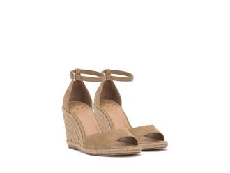 Vince Camuto Felyn Espadrille Wedge Womens Sandals New Tortilla : 9.5 M, Suede
