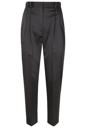 Elisabetta Franchi Black Wide-Leg Tailored Polyester Trousers