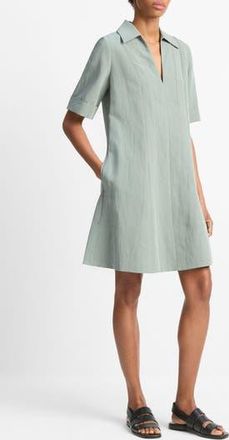 Vince Collar A-Line Dress in Clay Sage at Nordstrom Rack, Size X-Small