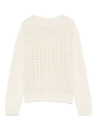 Dondup open-knit sweater - women - Polyamide/Alpaca/Wool - 40 - White