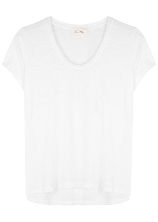 American Vintage Jacksonville Slubbed Cotton-blend T-shirt - White - XS