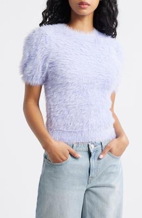 BP. Fuzzy Metallic Sweater in Purple- Silver at Nordstrom Rack, Size Xx-Small