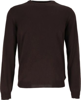 Slowear Jersey de Cuello Redondo Giro - Knitwear - Hombre - Negro - 2XL