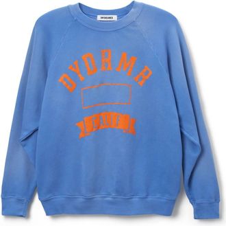 Daydreamer Womens Collegiate Vintage Sweatshirt In Sun Faded Cobalt