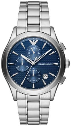 Emporio Armani Paolo Mens Silver Watch AR11528 Stainless Steel (archived) - One Size