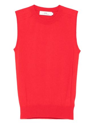 arch4 Alessandra round-neck sleeveless top - women - Cashmere - M - Red