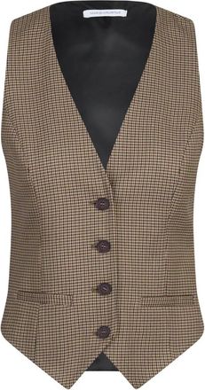 Mar De Margaritas Gilet op Maat - Dames - Gillet - Bruin - M - Polyester - Kostuums