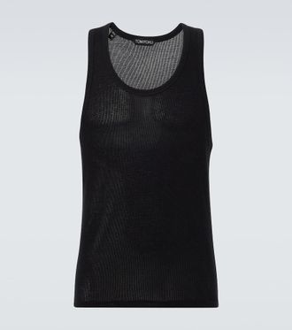 Tom Ford Tank top de algod&oacute;n semitransparente