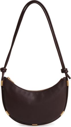 Reiss Harriet Leather Shoulder Bag in Oxblood at Nordstrom