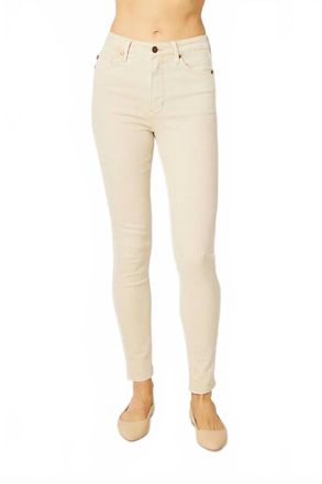Judy Blue High Waisted Tummy Control Skinny Jeans In Bone