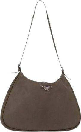 Prada Pre-owned Shoulder Bags, female, Brown, Size: ONE SIZE Pre-owned Vintage Shoulder Bag