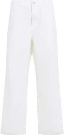 Carhartt Work in Progress White Flat Front Pant
