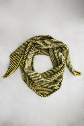 Terrain Striped Triangle Scarf